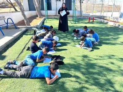 Children in the West Bank are receiving mental health support through art sessions