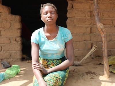 Sozinha José, a 16-year-old girl severely affected by drought in central Mozambique