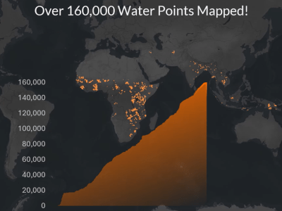 water GIS graph with a map