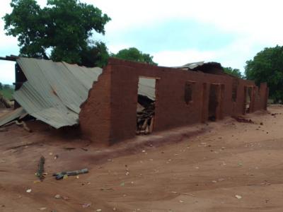 Primary school destructed by Cyclone Chido in Northern Mozambique