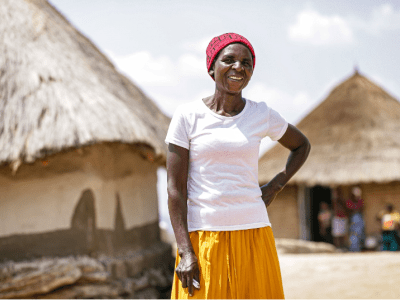 Chipo Chapatarongo at her homestead in Nyanga