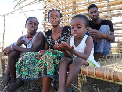 Rufina, her husband, and their son were forced to flee their home due to conflict.  