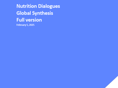 Nutrition Dialogues Global Synthesis Full version