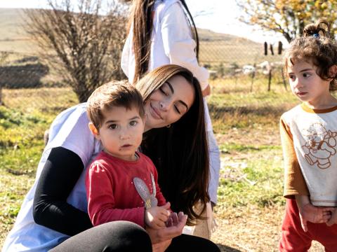 Families visit in Vardenis