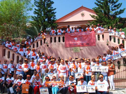 Participants in the Long March in Baucau Municipality on 7 December. Photo: Eldina Januario da Costa/World Vision