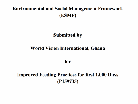 Environment and Social Framework Cover Image