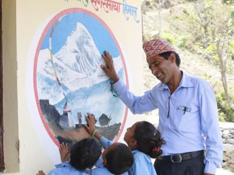 Happy children in Sindhuli