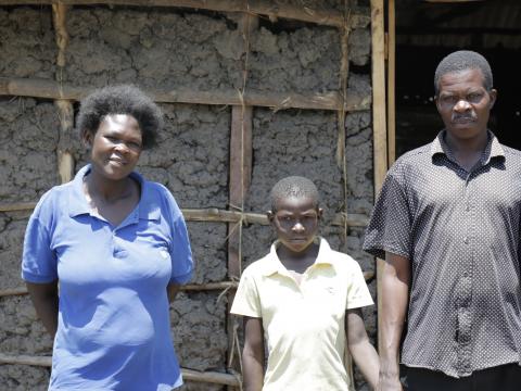 John and his family. @World Vision Photo/Susan Otieno