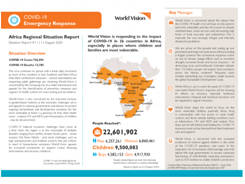 WV COVID-19 Africa SitRep #11