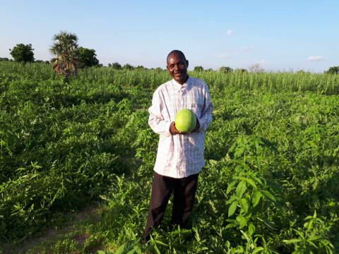 Pastor Issaka and his huge watermelon farm