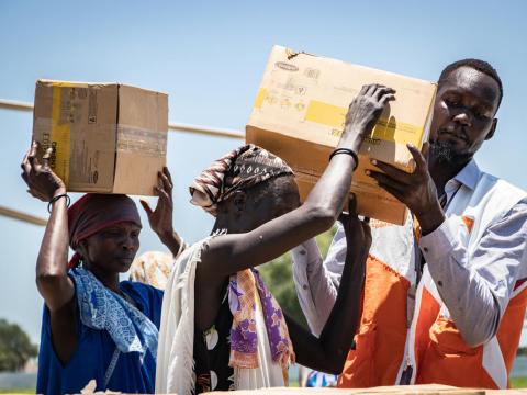 South Sudan food distribution