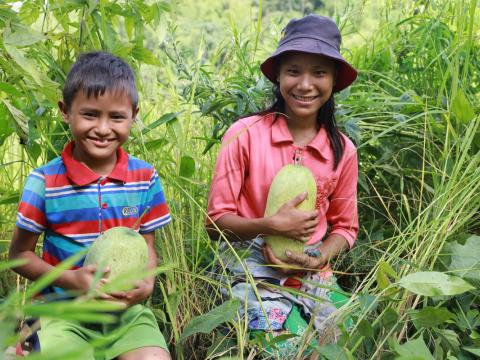 U Kyar Hpu's family now farm the land thanks to World Vision Myanmar's support.