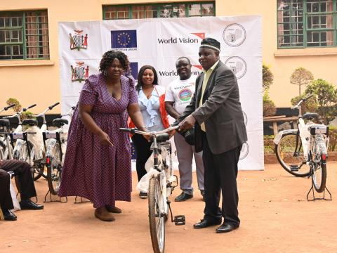 Man and Woman with bicycle