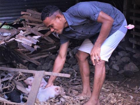 Marlon in his farm