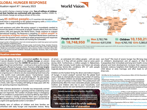 Summary/first page of the seventh GHR SitRep 