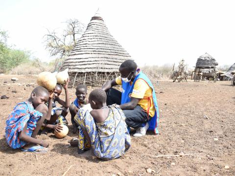 Lino - South Sudanese Health worker in the field