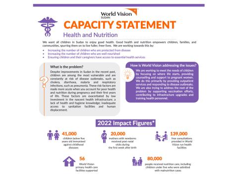 Health and Nutrition Capacity Statement