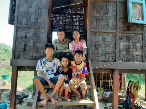 13-year-old Htet’s family has struggled to grow enough food to eat since the unrest began in 2021, and he and his four siblings had to drop out of school