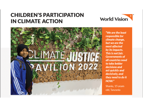 Children's participation in climate action