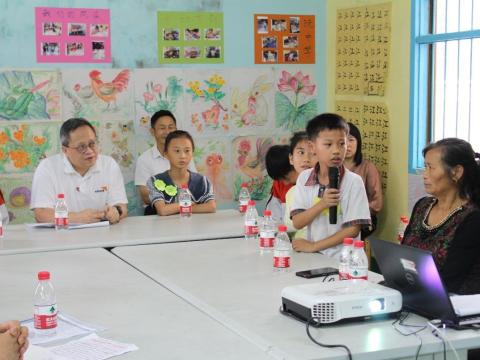 Jay courageously shared his ideas and hopes for his community at a sharing session with World Vision China leaders