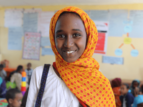 Image of young Ethiopian girl smiling