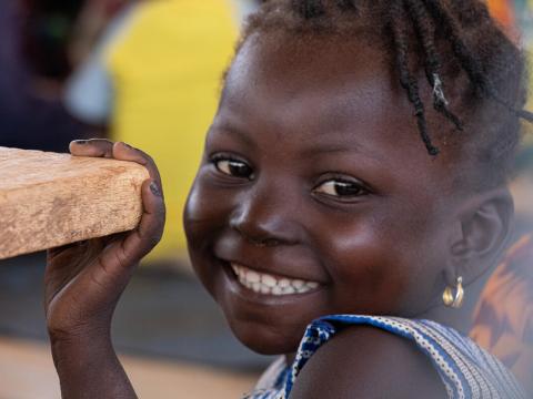 Activities at the Child-Friendly space in Kaya