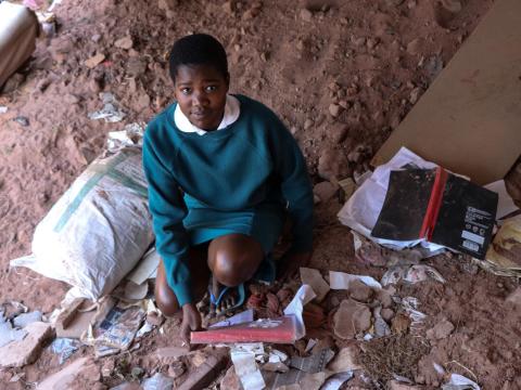 Girl Affected by Disaster in KZN