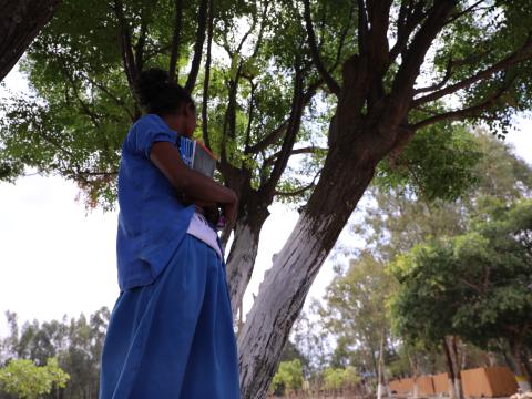 Konjit looking to her school compound