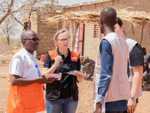 World Vision staff in a response