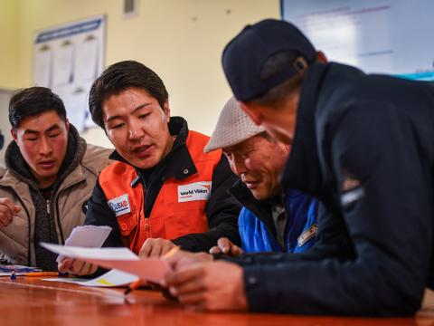 World Vision staff in Mongolia