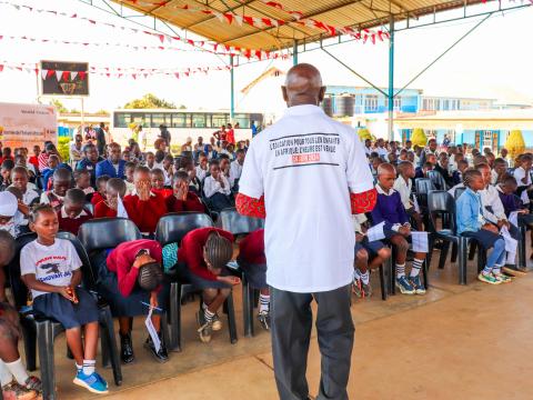 Children celabrating the International Day of African Child