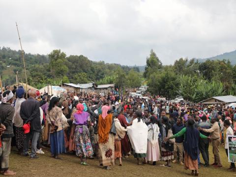 Gofa district landslide families mourning