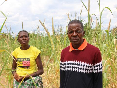 Joaquim and his wife show the farm nearly lost due to the effects of the drought.