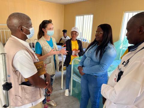 Unicef visitando unidade hospitalar