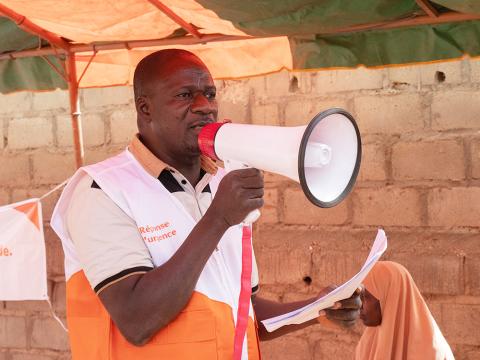 World Vision staff in a response