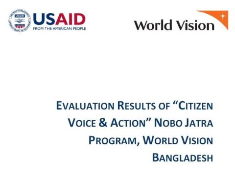 Evaluation Results of CVA WV Bangladesh 1