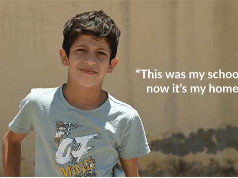 Intenally displaced child in Lebanon