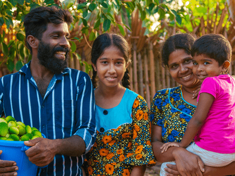 a family in sri lanka