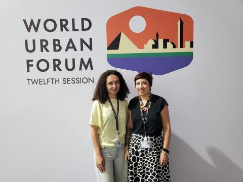 Kate and Aline at the World Urban Forum