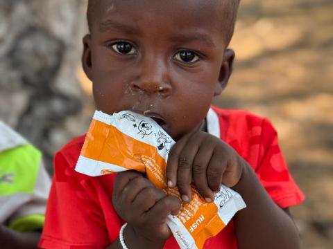 Distribution of Plumpy Sup and monitoring of consumption in Southern Angola.