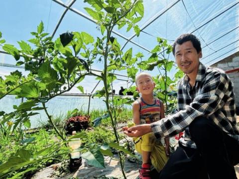 The solar greenhouse project in Mongolia