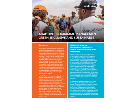 Adaptive programme management