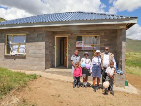 World Vision handover a new house to vulnerable children