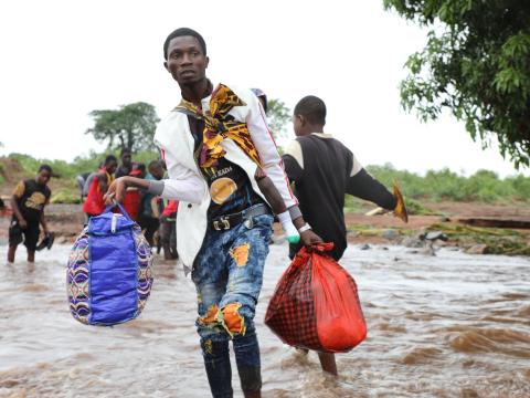 Displacement in result of Cyclone Jude 