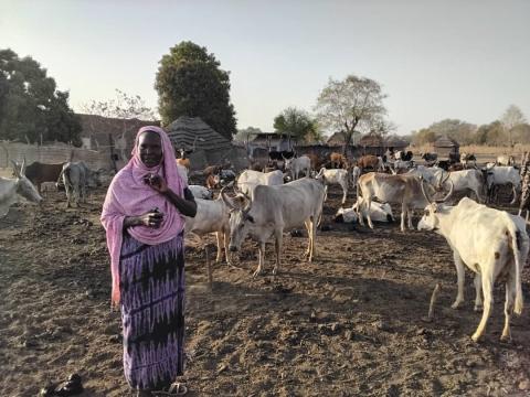 Female cattle keeper 