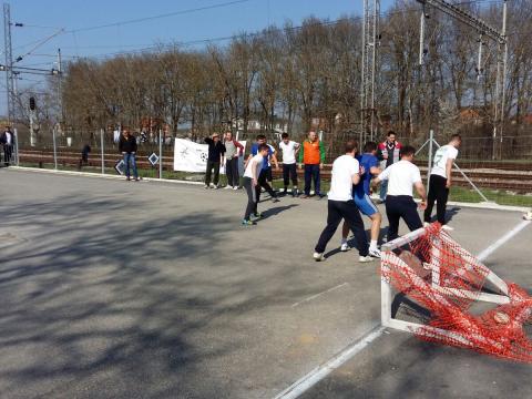 Football brings joy tothe refugees