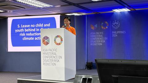 Chan from World Vision Laos and Htar from Myanmar shared their reflections of the APMCDRR as part of the panel, highlighting key takeaways from the experience.