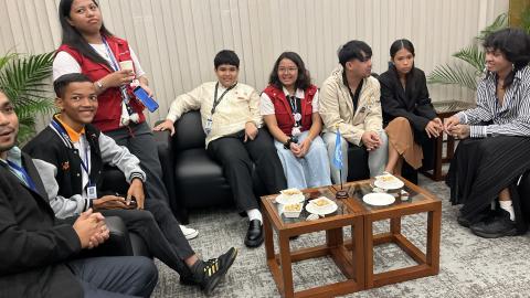 Youth meeting with Kamal Kishore, the Special Representative of the United Nations Secretary-General (SRSG) for DRR