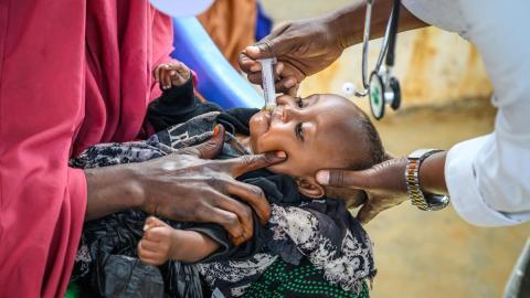 a little child getting tested