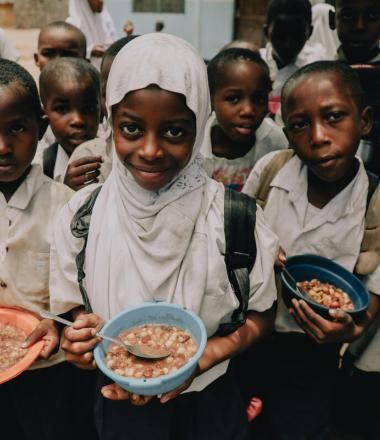 Group photo of children from Tanzania